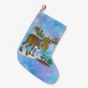 Petite Chaussette De Noël ~ d'orignaux de Noël