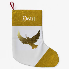 Petite Chaussette De Noël Dove d'or de la paix