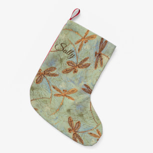 Petite Chaussette De Noël Dragonfly Dance Gold