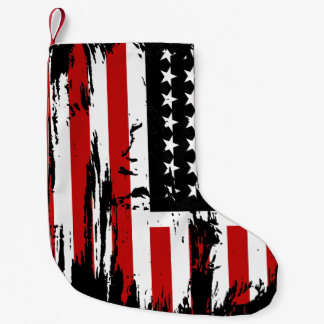 Petite Chaussette De Noël Drapeau américain vintage