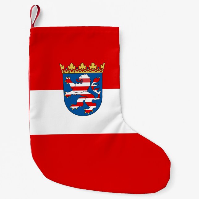 Petite Chaussette De Noël Drapeau de la Hesse Petite réserve de Noël (Devant)