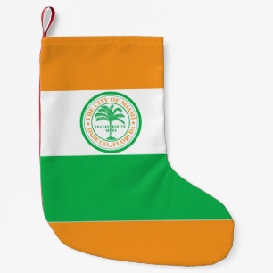 Petite Chaussette De Noël Drapeau de Miami, Floride