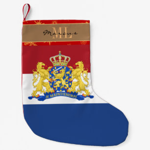 Petite Chaussette De Noël Drapeau néerlandais, Pays-Bas, monogramme