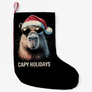Petite Chaussette De Noël Drôle de Noël Capy Vacances Xmas Capybara 