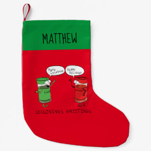 Petite Chaussette De Noël Drôle Noël Cartoon Cuisines épices