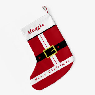 Petite Chaussette De Noël Drôle Père Noël Cloths Christmas Stocker Nom perso