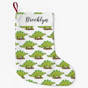 Petite Chaussette De Noël Drôle stegosaurus dinosaure dessin animé