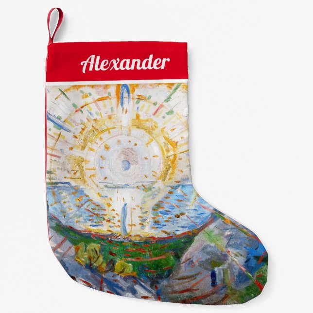 Petite Chaussette De Noël Edvard Munch - Le Soleil 1912 (Devant)