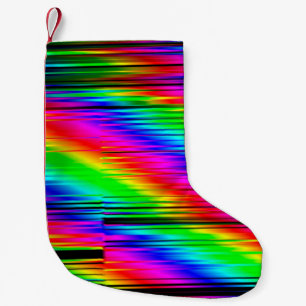 Petite Chaussette De Noël Effets numériques. Arrière - plan abstrait multico