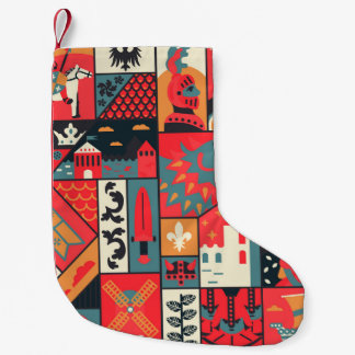 Petite Chaussette De Noël Élégance médiévale : Conception Motif transparente