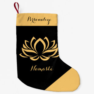 Petite Chaussette De Noël Élégant Lotus Flower Zen Yoga Namaste
