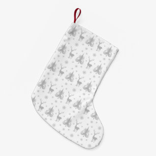 Petite Chaussette De Noël Élégant Motif de cerfs