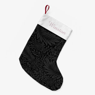 Petite Chaussette De Noël Élégant Personnalisé noir flou rose