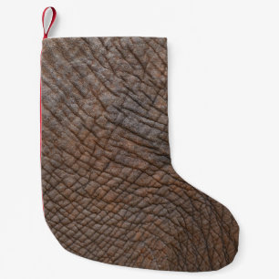 Petite Chaussette De Noël éléphant Brown en gros plan