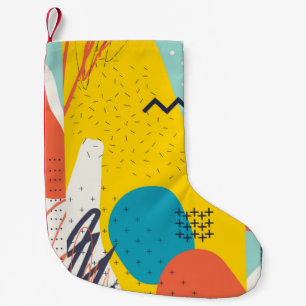 Petite Chaussette De Noël En-tête créatif d'art doodart avec différentes for