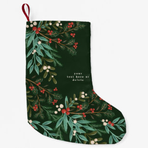 Petite Chaussette De Noël Enchanter Classic Élégance Noël