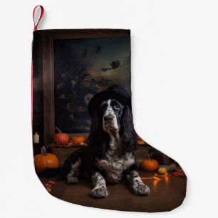 Petite Chaussette De Noël English Cocker Spaniel Citrouilles Halloween Épouv