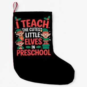 Petite Chaussette De Noël Enseignant Noël I Enseigner Elfes Cutest Préscolai