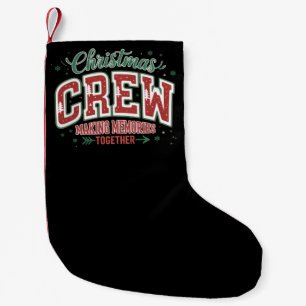 Petite Chaussette De Noël Équipe de famille assortie de Noël faisant des sou