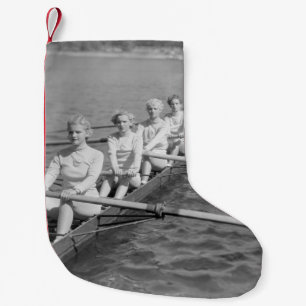 Petite Chaussette De Noël ÉQUIPE D'ÉQUIPEvintage, sport, rangée, équipe, bat