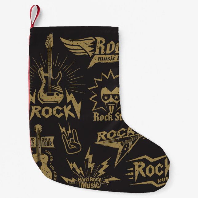Petite Chaussette De Noël Essence de musique rock énergique (Devant)