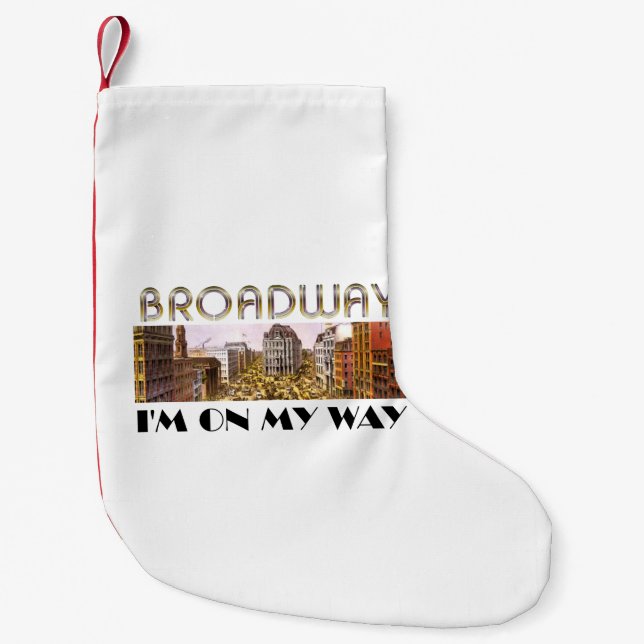 Petite Chaussette De Noël Étoile de Broadway de PIÈCE EN T (Devant)