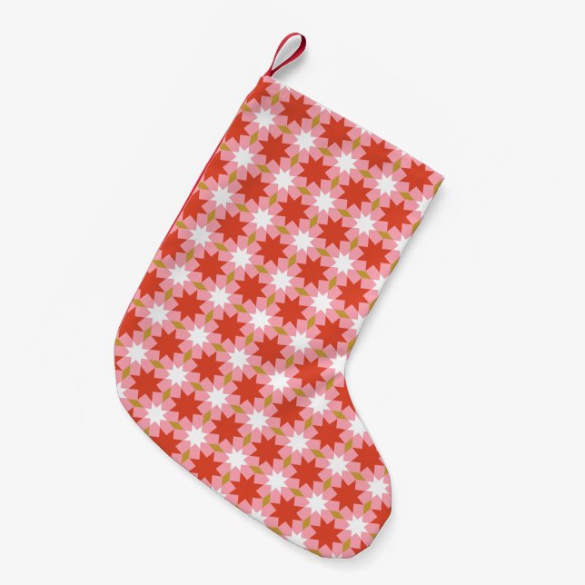 Petite Chaussette De Noël étoiles de noël 1 (Devant (Accrochage))