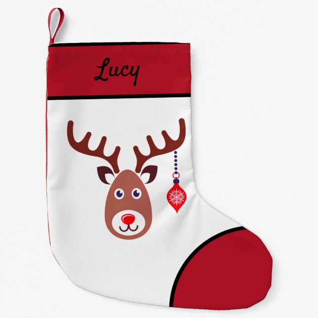 Petite Chaussette De Noël Face de Christmas (Devant)