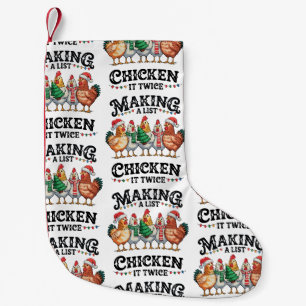 Petite Chaussette De Noël Faire Une Liste Poulet Il Deux Fois Noël Noël