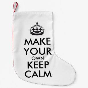 Petite Chaussette De Noël Faites vos propres garder le calme - noir