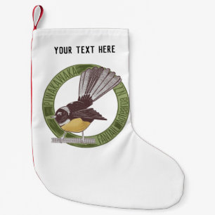 Petite Chaussette De Noël Fantail New Zealand Bird