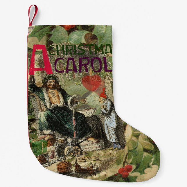 Petite Chaussette De Noël Fantôme de Noël Illustration actuelle Scrooge (Devant)