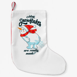 Petite Chaussette De Noël Farer Snowman Comment Les Snowflakes Sont Vraiment