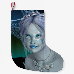 Petite Chaussette De Noël Fée de neige fantastique