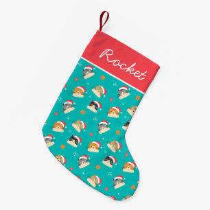 Petite Chaussette De Noël Festif Chats de Noël Motif personnalisé