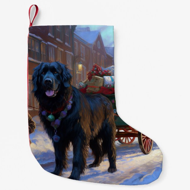 Petite Chaussette De Noël Festin de Noël à Terre-Neuve (Devant)