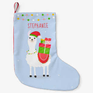 Petite Chaussette De Noël Festive Llama Christmas