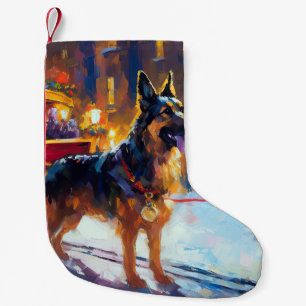 Petite Chaussette De Noël Fête de Noël des bergers allemands