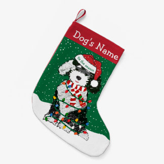Petite Chaussette De Noël Feux de Noël personnalisées Sheepadoodé