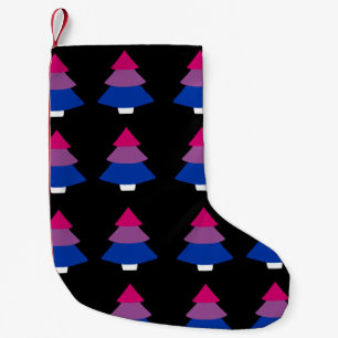Petite Chaussette De Noël Fierté bisexuelle Arbre de Noël Imprimerie Stock