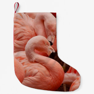 Petite Chaussette De Noël Flamant rose