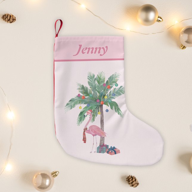 Petite Chaussette De Noël Flamant rose de Noël (Créateur téléchargé)