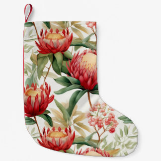 Petite Chaussette De Noël Fleur Protea autochtone australienne II