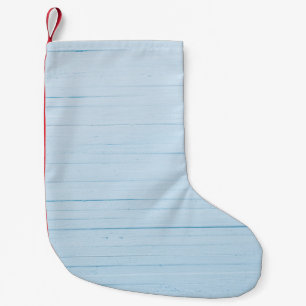 Petite Chaussette De Noël Fleurs de Calendula : Arrière - plan en bois bleu