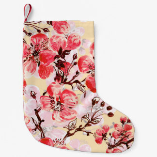 Petite Chaussette De Noël Fleurs de printemps U Motif