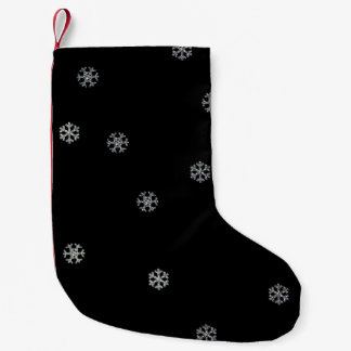 Petite Chaussette De Noël Flocons de neige scintillants