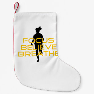 Petite Chaussette De Noël Focus Croire Respirer Jaune Courir Fitness