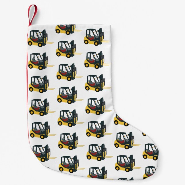 Petite Chaussette De Noël Forklift (Devant)