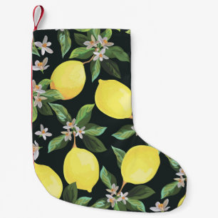 Petite Chaussette De Noël Fruits de citron : Conception Motif transparente