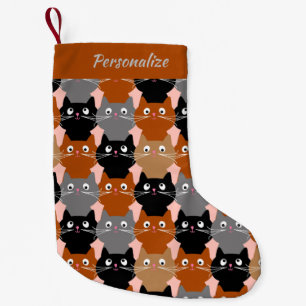 Petite Chaussette De Noël Fun & mignon Amoureux des chats Noël
